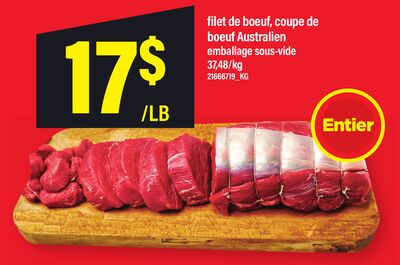 FILET DE BOEUF, COUPE DE BOEUF AUSTRALIEN