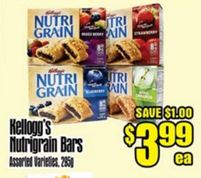 Kellogg's Nutrigrain Bars