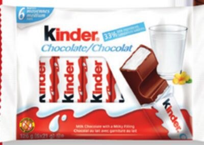 Kinder chocolate bars
