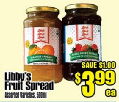 Libby's Fruit Spread