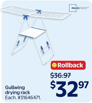 Mainstays Gullwing drying rack