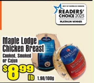 Maple Lodge Chicken Breast