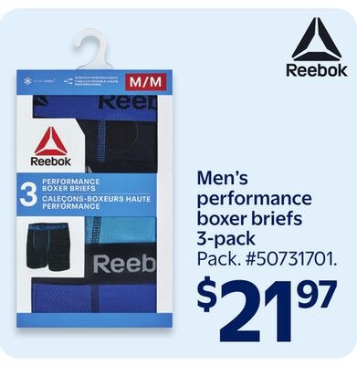 Men's performance boxer briefs 3-pack