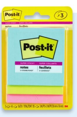 Post-It Super Sticky Notes