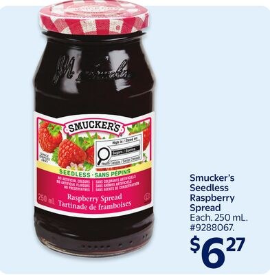 Smucker's Seedless Raspberry Spread