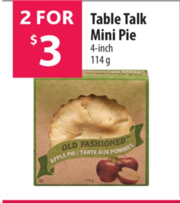 Table Talk Mini Pie