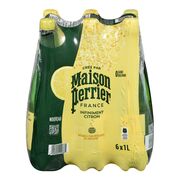 Eau de source gazéifiée à saveur de citron