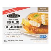 Filets de poisson croustillants surgelés