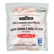 Goberge à saveur de crabe surgelé