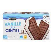 Sandwich à la crème glacée à la vanille