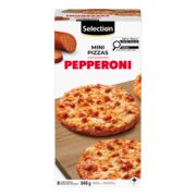 Mini pizzas au pepperoni surgelées
