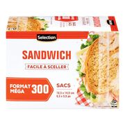 Sacs à  sandwich refermables