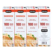 Sacs à sandwich refermables