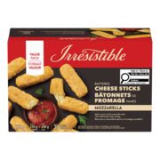 Bâtonnets de fromage mozzarella panés surgelés