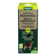 Sacs de ramassage compostables non parfumés, Format économique