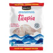 Tilapia désarêtés sans peau surgelés