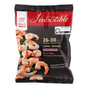 Crevettes blanches du Pacifiques cuites surgelées