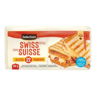 Tranches de fromage suisse