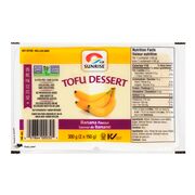 Tofu dessert à saveur de banane