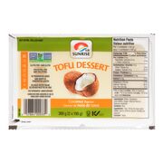 Tofu dessert à saveur de noix de coco