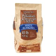 Pommes de terre blanches lavées