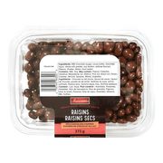 Raisins enrobés de chocolat au lait