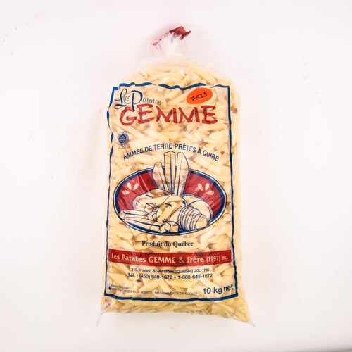 Frite de pomme de terre pelée 10 kg