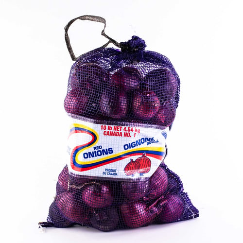Oignons rouges 10 lb