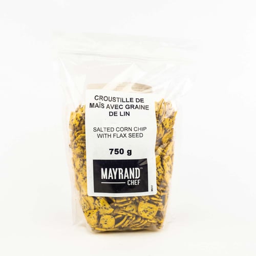 Croustilles de maïs avec graines de lin 750 g