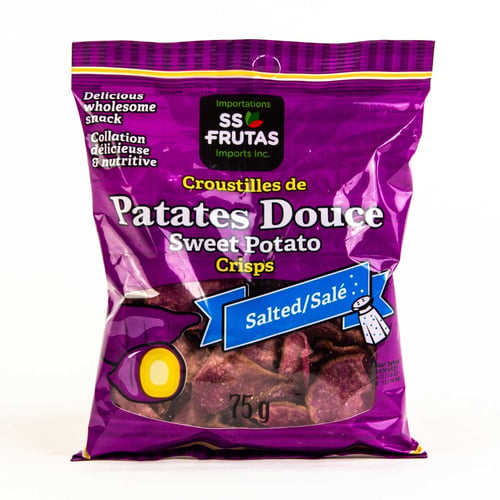 Croustilles de patates douces salées 75 g