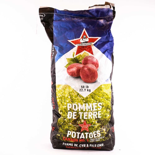 Pommes de terre rouges 50 lb