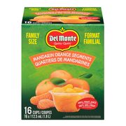 Coupes de  quartiers de mandarines