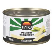 Pousses de bambou tranchées