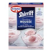 Mélange à dessert instantané de mousse à la fraise