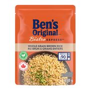 Riz brun à grains entiers