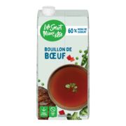 Bouillon de boeuf avec 60% moins de sodium