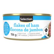 Flocons de jambon réduits en sel