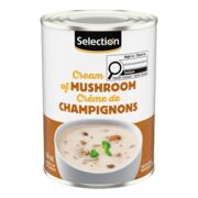Soupe crème de champignons condensée