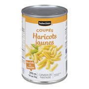Haricots jaunes coupés