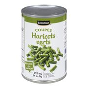 Haricots verts coupés