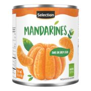 Mandarines dans un sirop léger
