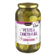 Petits cornichons à l'aneth et à l'ail