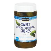 Cornichons sucrés marinés