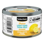 Thon pâle émietté au citron et au poivre