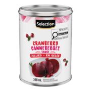 Sauce aux canneberges en gélatine