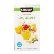 Bouillon de légumes sans gras prêt à utiliser
