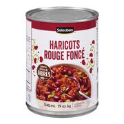 Haricots rouge foncé