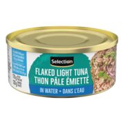 Thon pâle émietté dans l'eau