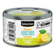 Thon pâle émietté à l'aneth et au citron