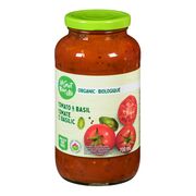 Sauce pour pâtes aux tomates et basilic biologique